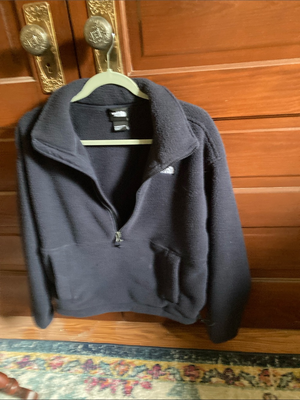 The North Face Men’s Zip-Up Fleece Pullover - Black